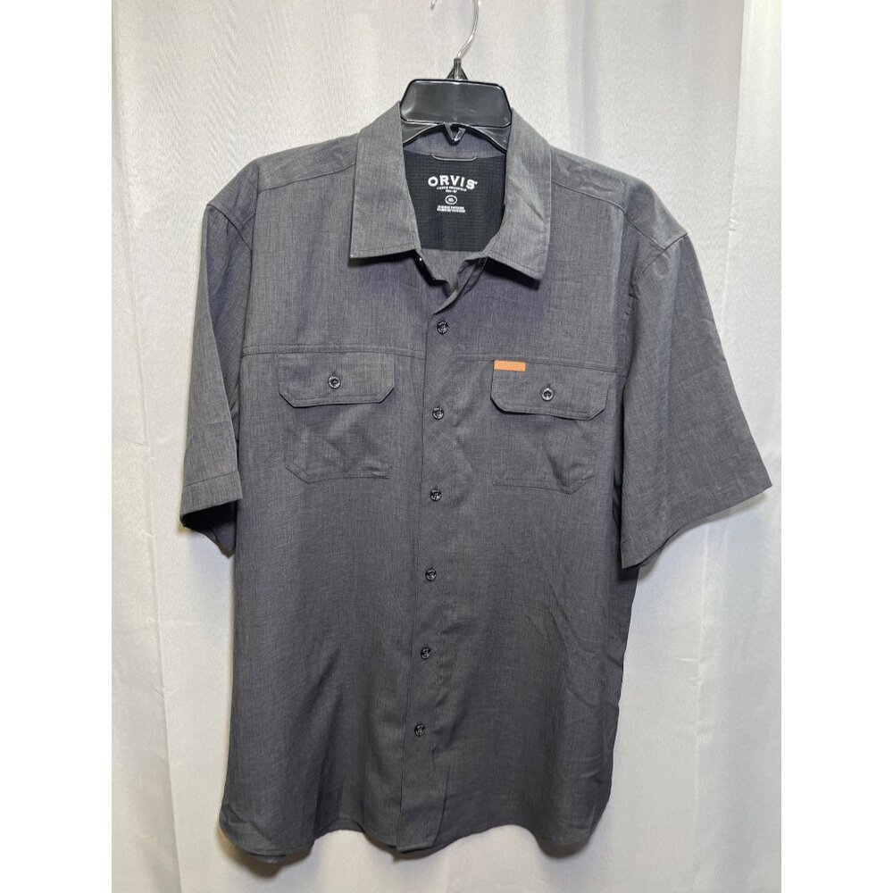 Orvis Mens Short Sleeve Button Up Shirt Size XL SKU 7096